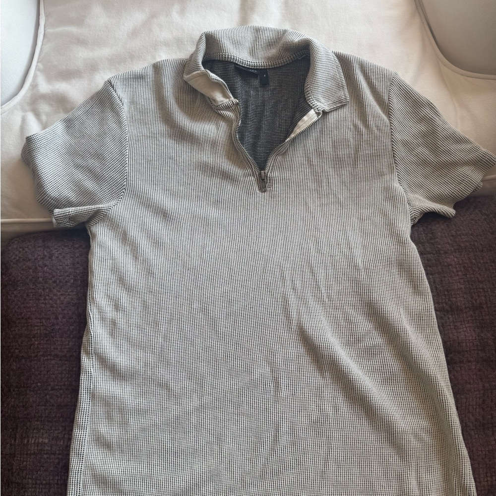 ASOS Textured Gray Polo Shirt